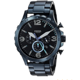 Cinturino per orologio Fossil JR1530 Acciaio inossidabile Blu 24mm